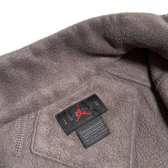 Nike Jordan Fleece Jacket Boys Youth Jumpman Gray Full Zip Rayon Blend Size M - Picture 4 of 8